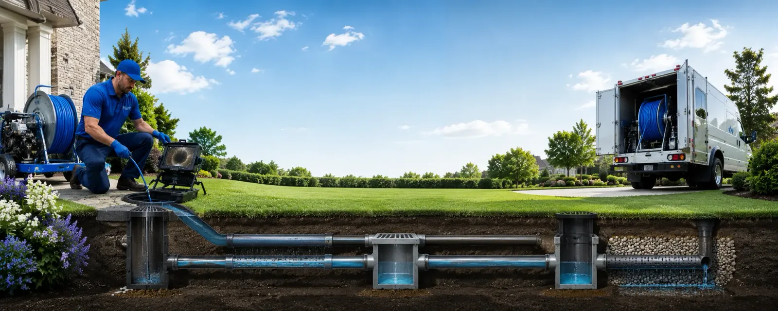 Outdoor drain cleaning information for Havertown, PA